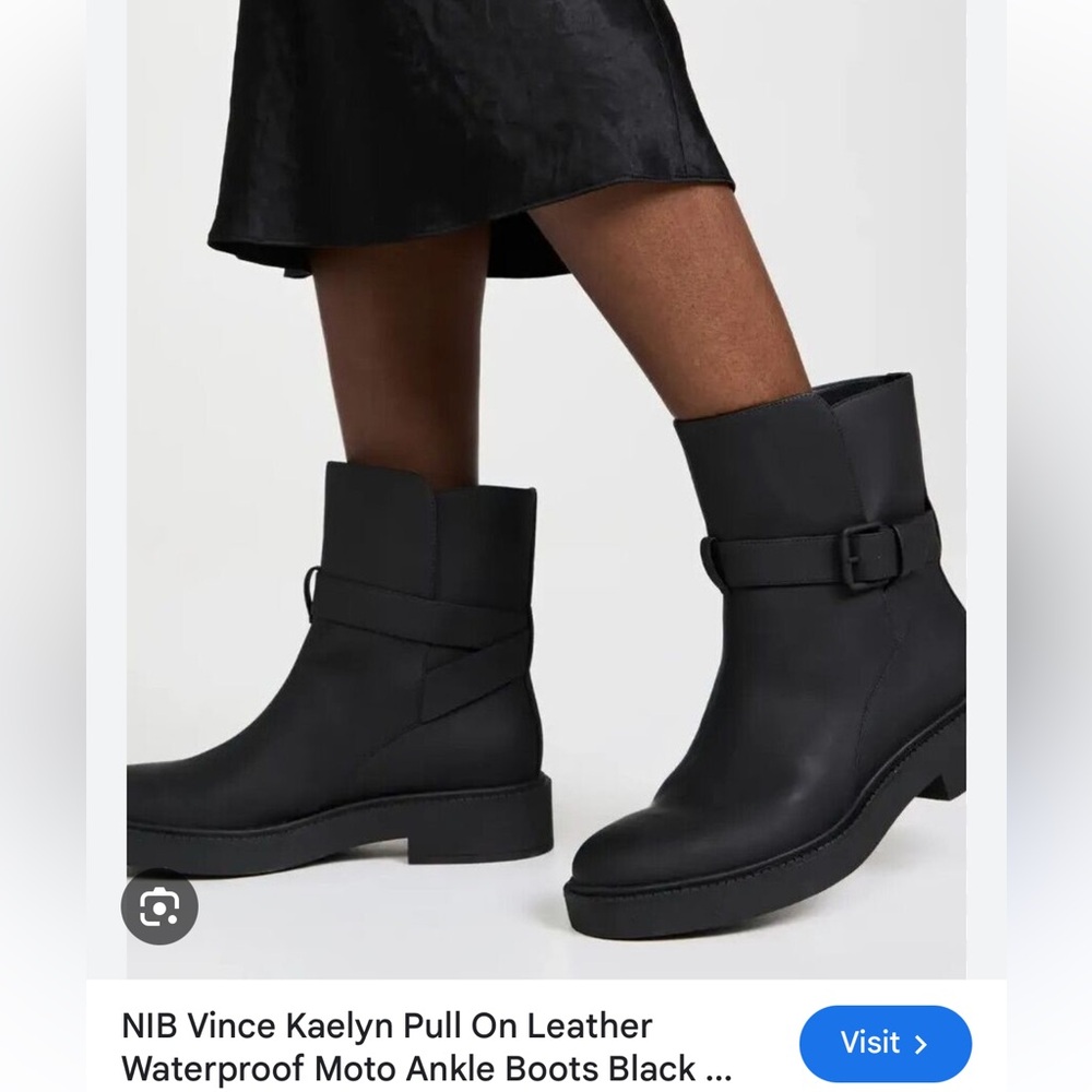 Vince waterproof Kaelyn ankle boots, no scuffs or visible wear. Size 8 black.
